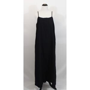 URBAN RESEARCH DOORS Sz 1 One Size Navy Linen Tank Maxi Dress